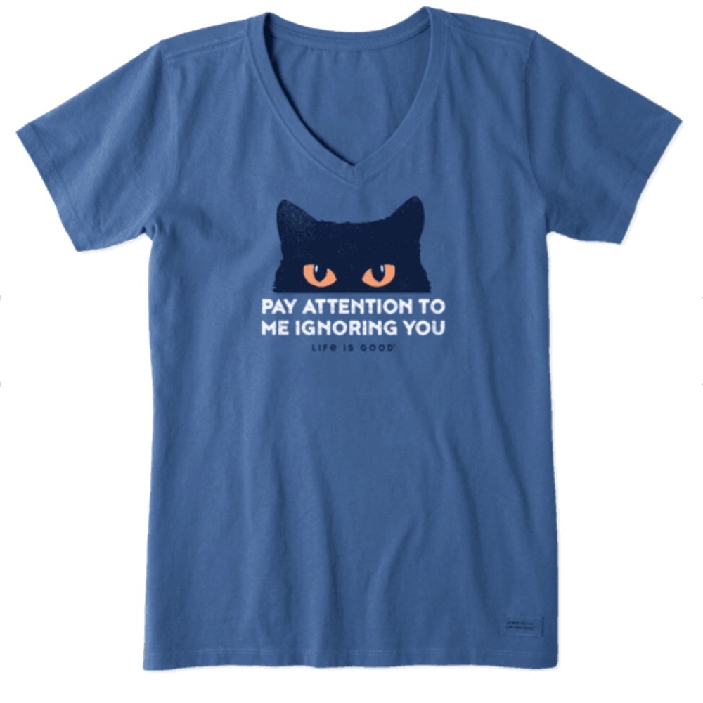 WOMEN'S PAY ATTENTION CAT EYES CRUSHER VEE